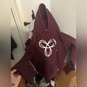 TNA Maroon Hoodie with White Graphic
